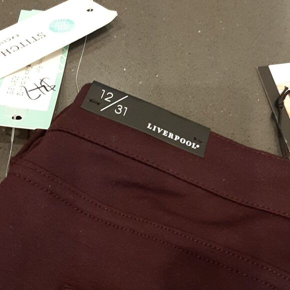 Liverpool Jacqueline Dark Purple Legging Skinny Pants - Picture 6 of 13